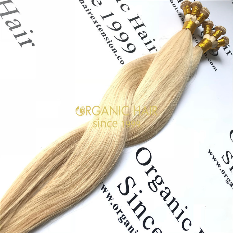 Wholesale human cuticle remy hand tied wefts hair extensions 60 color S1